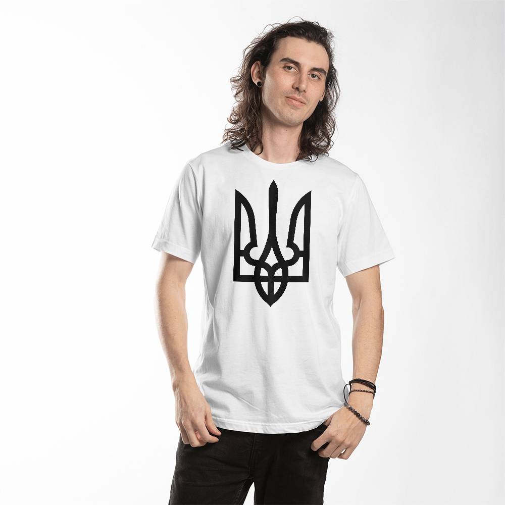Tryzub (Black) - Bella + Canvas 3001 Unisex T-Shirt