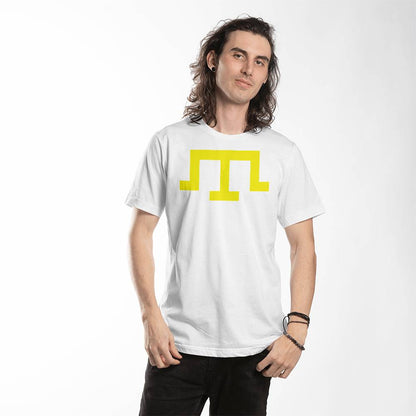 Tamga of Crimean Tatar Giray Dynasty - White Bella + Canvas 3001 Unisex T-Shirt