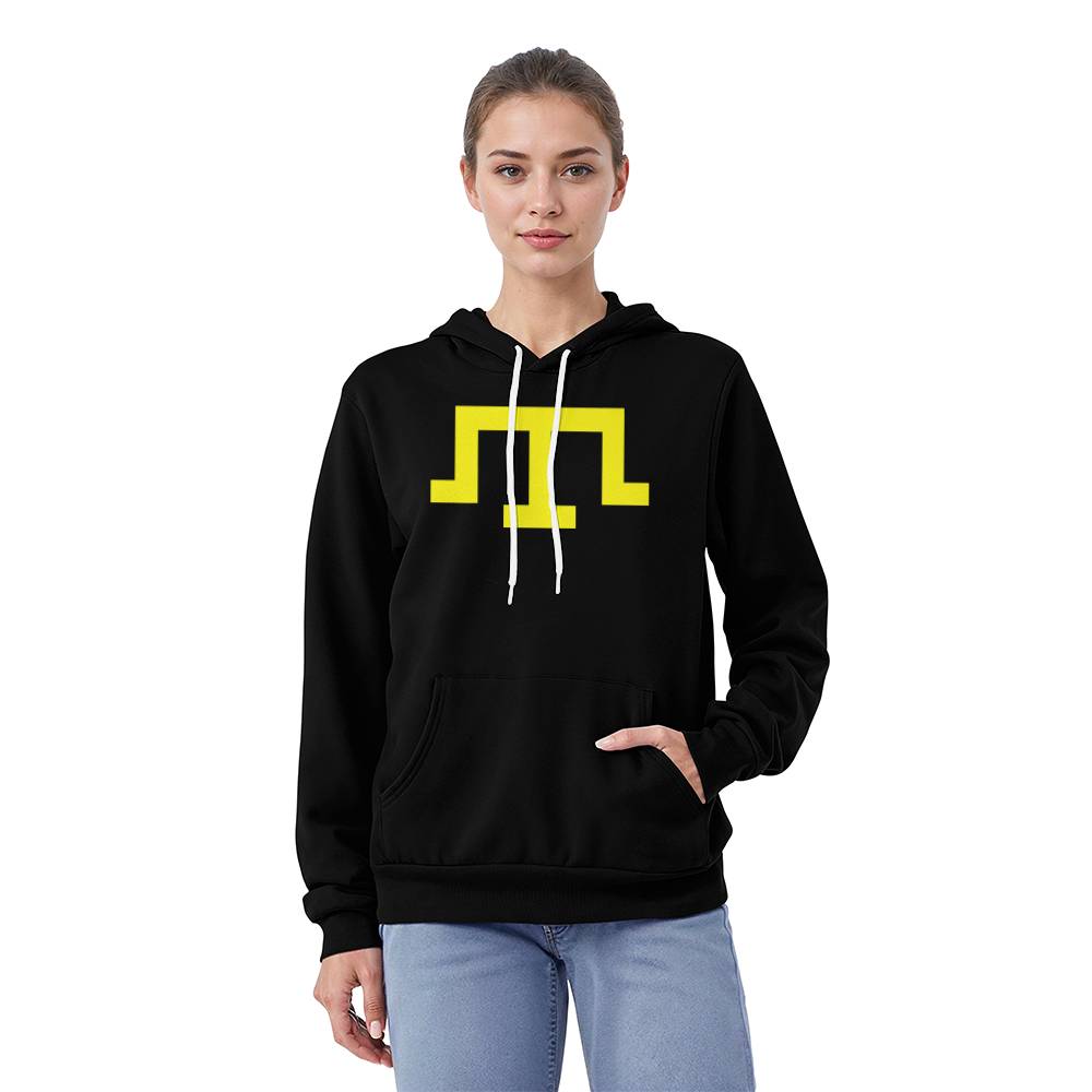 Tamga of Crimean Tatar Giray Dynasty - Black Bella + Canvas 3719 Unisex Pullover Hoodie