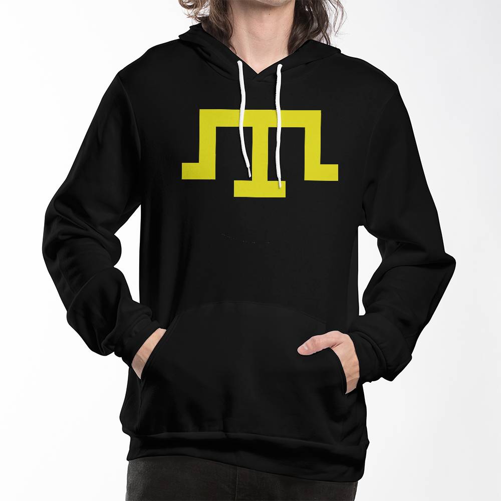 Tamga of Crimean Tatar Giray Dynasty - Black Bella + Canvas 3719 Unisex Pullover Hoodie