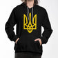 Tryzub (Yellow) - Black Bella + Canvas 3719 Unisex Pullover Hoodie