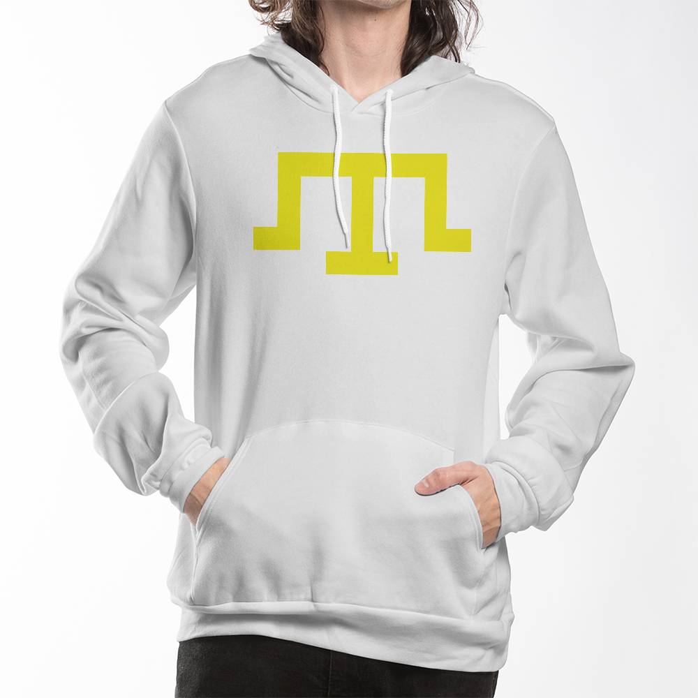 Tamga of Crimean Tatar Giray Dynasty - White Bella + Canvas 3719 Unisex Pullover Hoodie