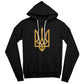 Tryzub (Gold) - Black Bella + Canvas 3719 Unisex Pullover Hoodie