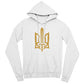 Stylized Tryzub - White Bella + Canvas 3719 Unisex Pullover Hoodie