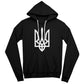 Tryzub (White) - Black Bella + Canvas 3719 Unisex Pullover Hoodie