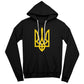 Tryzub (Yellow) - Black Bella + Canvas 3719 Unisex Pullover Hoodie