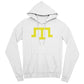 Tamga of Crimean Tatar Giray Dynasty - White Bella + Canvas 3719 Unisex Pullover Hoodie