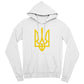 Tryzub (Yellow) - White Bella + Canvas 3719 Unisex Pullover Hoodie