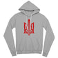 Stylized Tryzub (Red) - Athletic Heather Bella + Canvas 3719 Unisex Pullover Hoodie