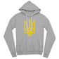 Tryzub (Yellow) - Athletic Heather Bella + Canvas 3719 Unisex Pullover Hoodie