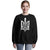Stylized Tryzub (White) - Bella + Canvas 3945 Unisex Crewneck Sweatshirt