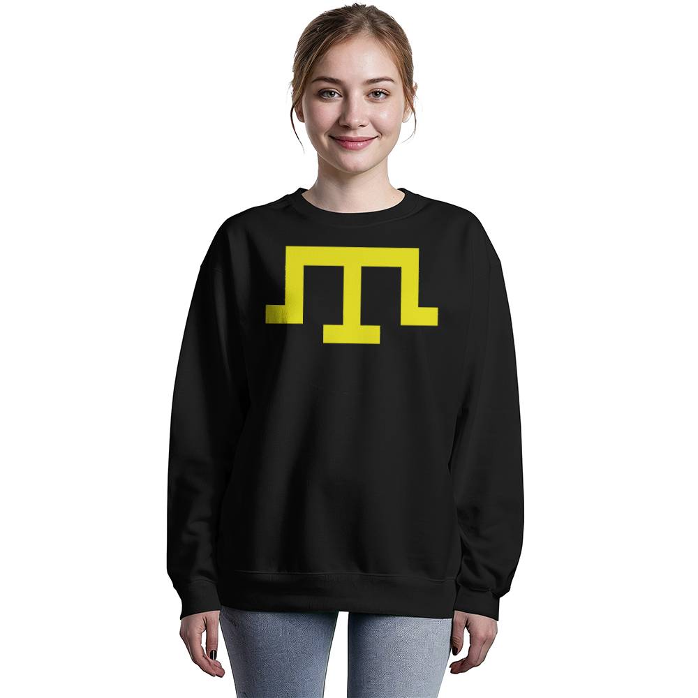 Tamga of Crimean Tatar Giray Dynasty - Black Bella + Canvas 3945 Unisex Crewneck Sweatshirt