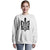 Stylized Tryzub (Black) - Bella + Canvas 3945 Unisex Crewneck Sweatshirt