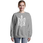 Stylized Tryzub (White) - Athletic Heather Bella + Canvas 3945 Unisex Crewneck Sweatshirt