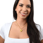 Kathryn - 18k Gold Finished Engraved Heart Pendant Necklace
