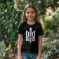 Stylized Tryzub (White) - Black Bella + Canvas 3001Y Unisex Youth T-Shirt