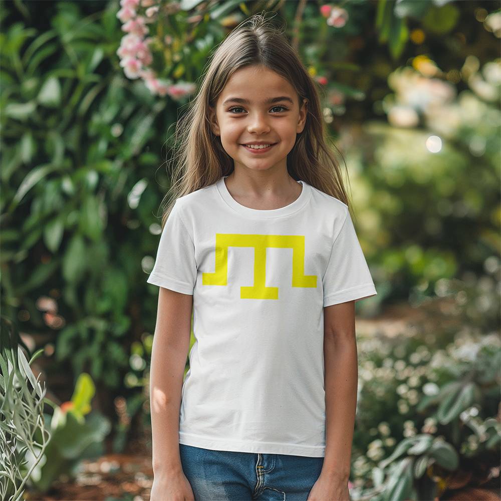 Tamga of Crimean Tatar Giray Dynasty - White Bella + Canvas 3001Y Unisex Youth T-Shirt