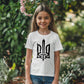 Stylized Tryzub (Black) - White Bella + Canvas 3001Y Unisex Youth T-Shirt