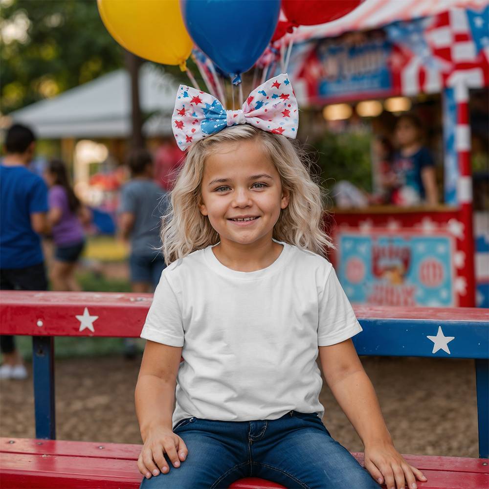 Tryzub (White) - Black Bella + Canvas 3001Y Unisex Youth T-Shirt