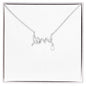 Scripted Love Necklace