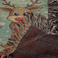 Funny Christmas Reindeer Pattern 10 - 50" x 60" Heirloom Woven Blanket