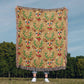 Funny Christmas Reindeer Pattern 07 - 50" x 60" Heirloom Woven Blanket