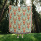 Funny Christmas Reindeer Pattern 10 - 50" x 60" Heirloom Woven Blanket