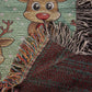 Funny Christmas Reindeer Pattern 10 - 60" x 50" Heirloom Woven Blanket