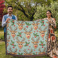 Funny Christmas Reindeer Pattern 04 - 60" x 50" Heirloom Woven Blanket