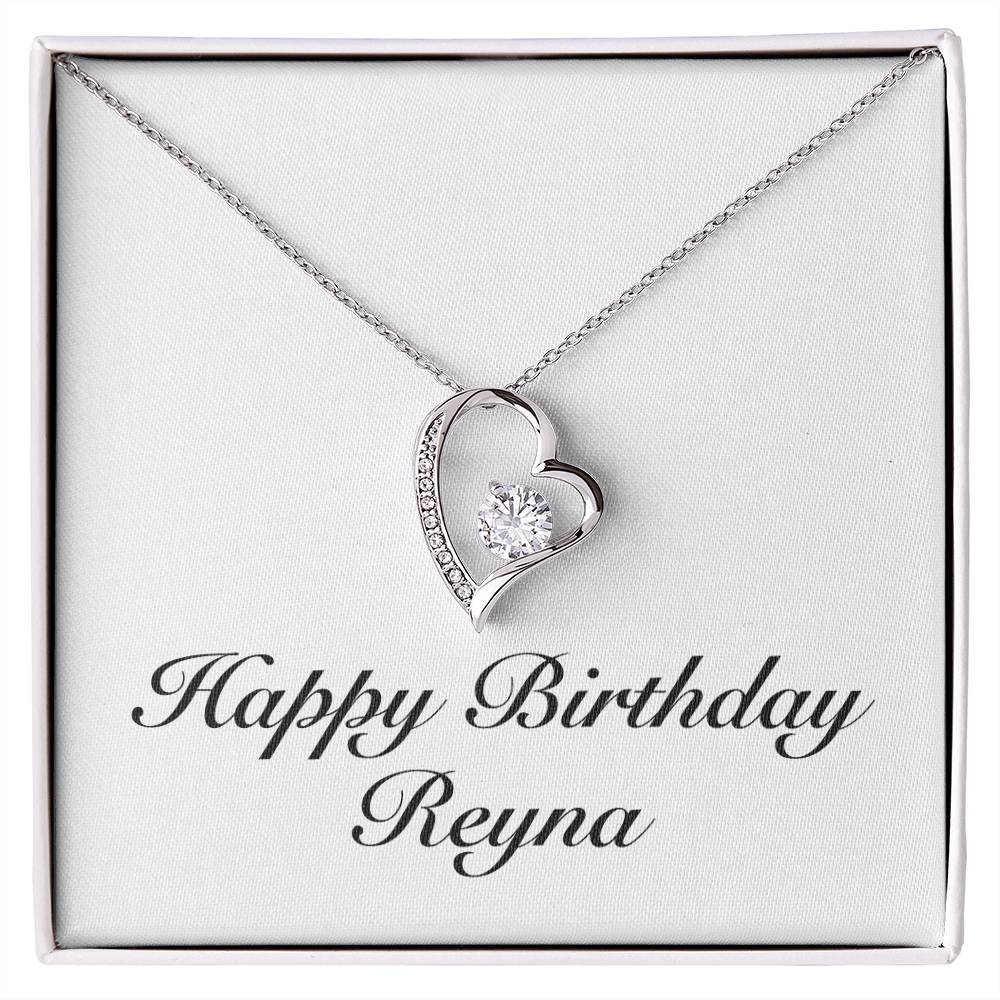 Happy Birthday Reyna - Forever Love Necklace