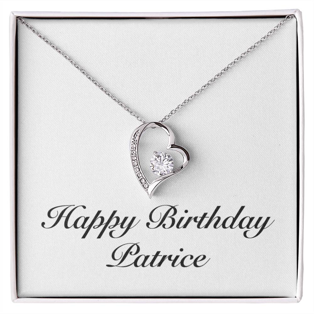 Happy Birthday Patrice - Forever Love Necklace