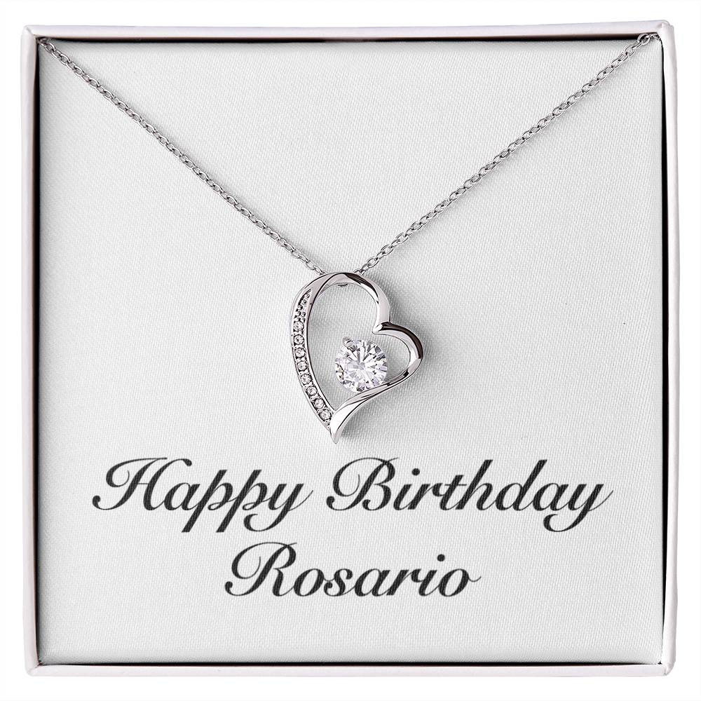 Happy Birthday Rosario - Forever Love Necklace