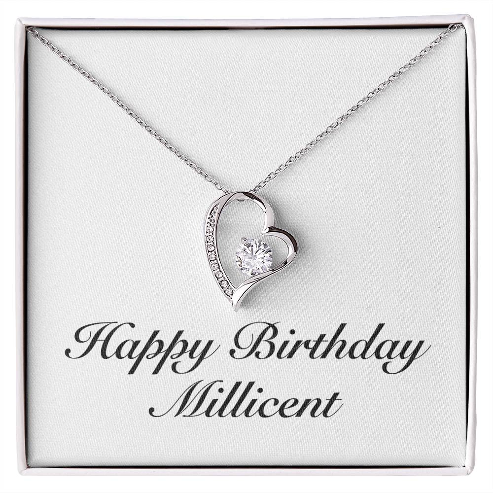 Happy Birthday Millicent - Forever Love Necklace
