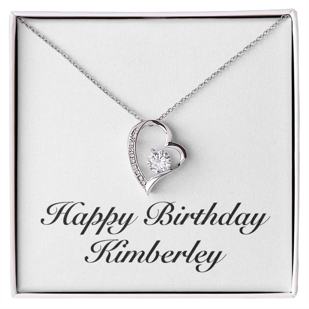 Happy Birthday Kimberley - Forever Love Necklace