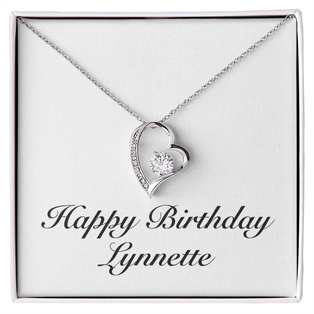 Happy Birthday Lynnette - Forever Love Necklace