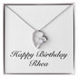 Happy Birthday Rhea - Forever Love Necklace