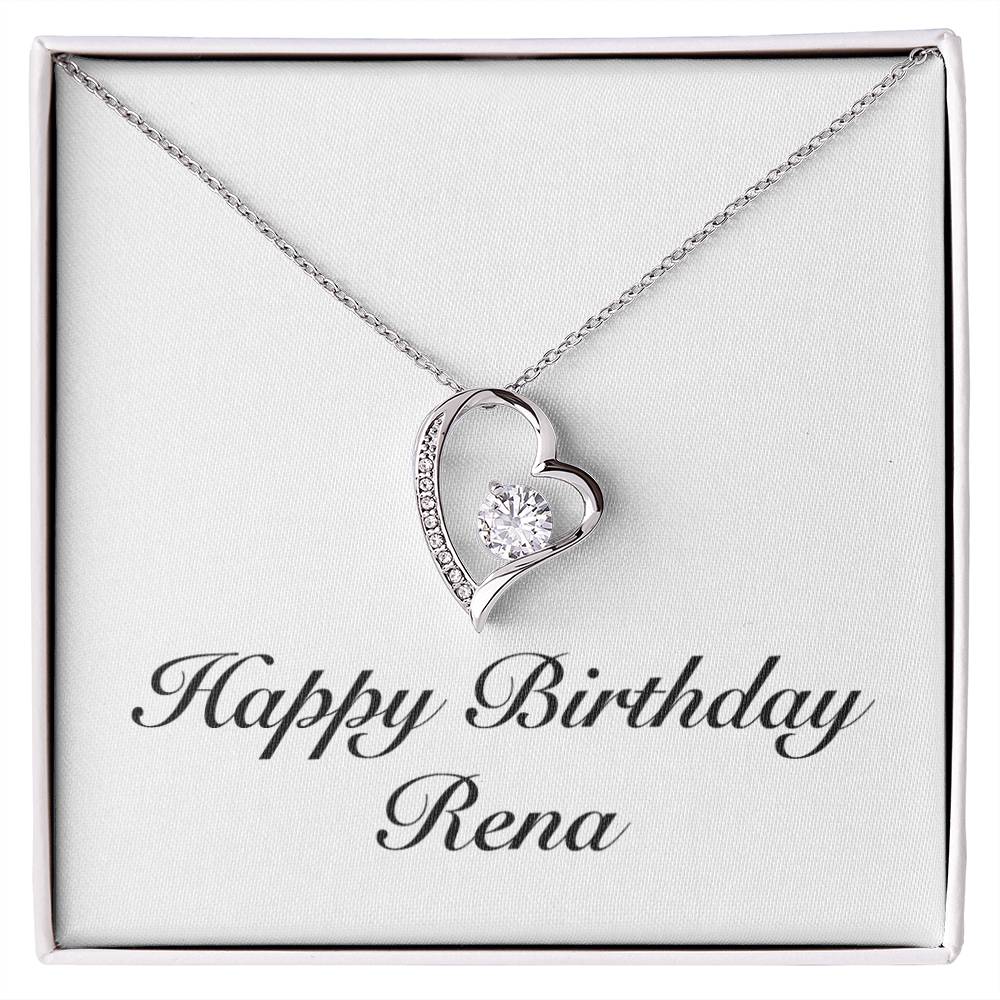 Happy Birthday Rena - Forever Love Necklace