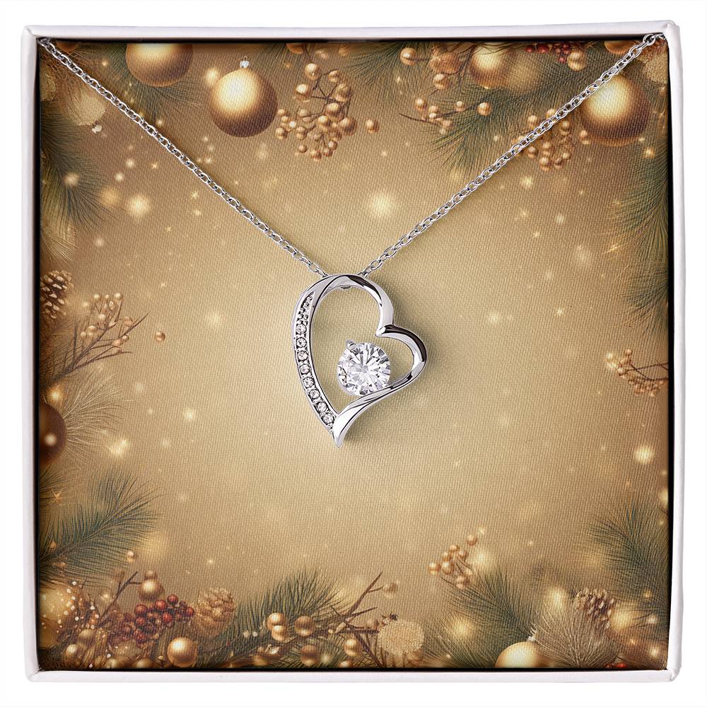 Christmas Background 007 - Forever Love Necklace