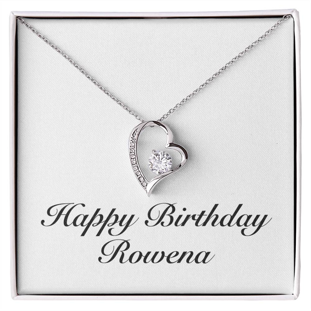 Happy Birthday Rowena - Forever Love Necklace