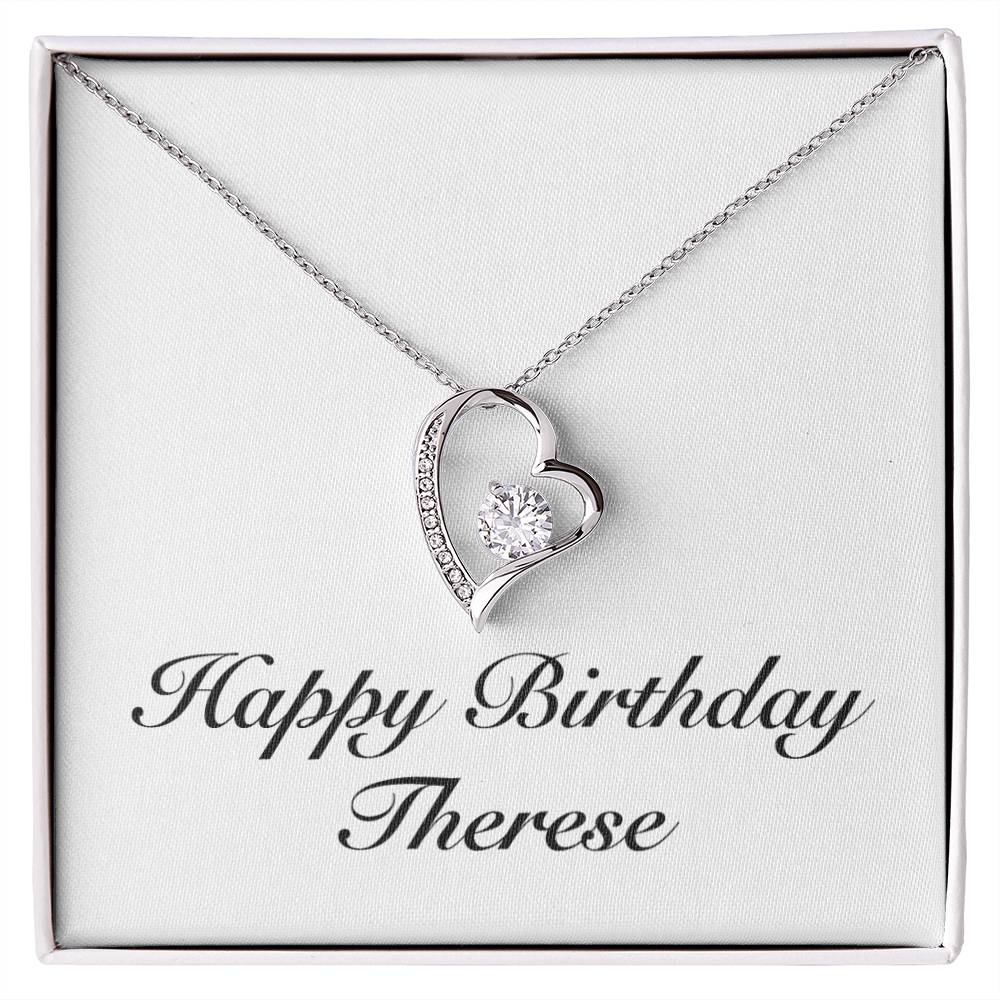 Happy Birthday Therese - Forever Love Necklace