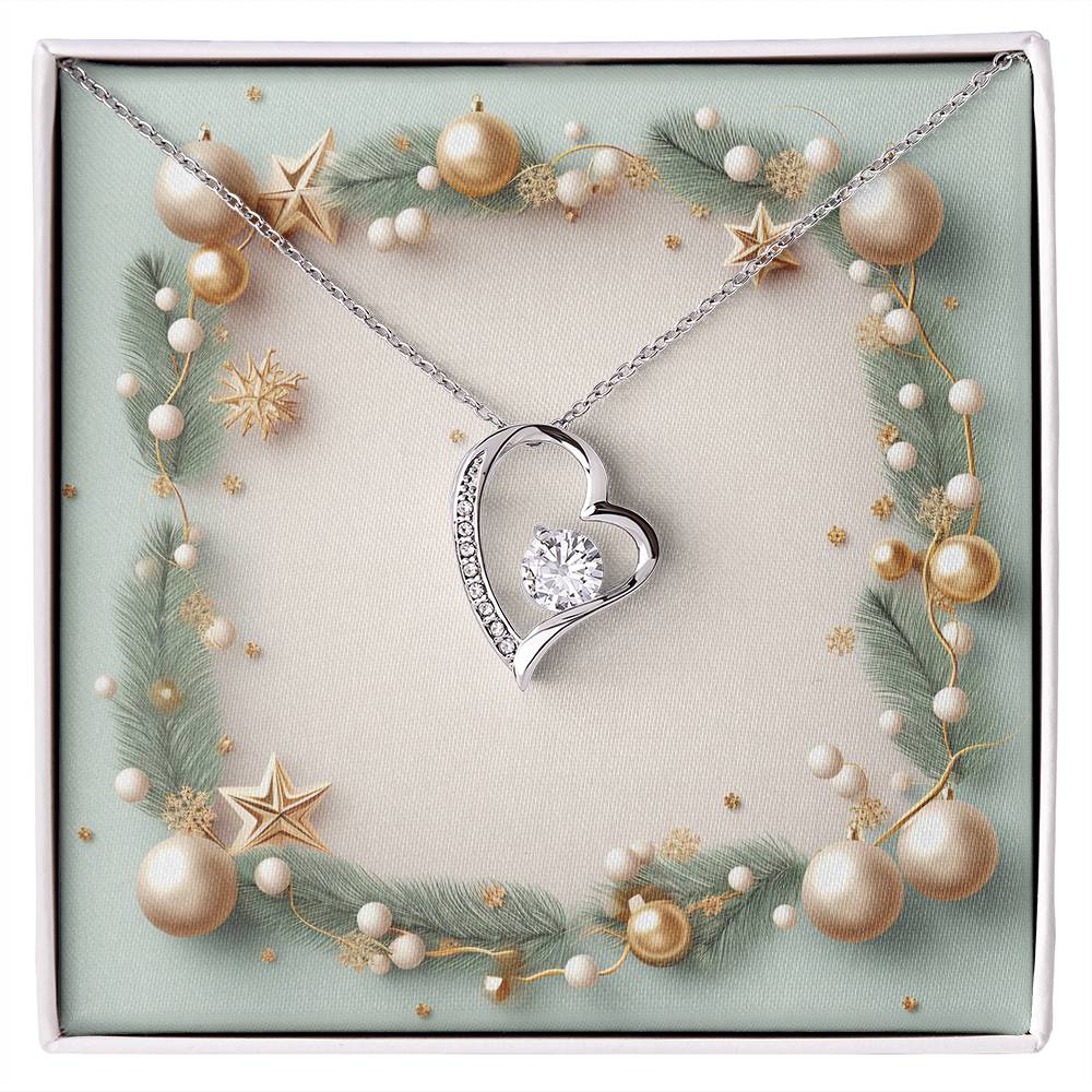 Christmas Background 001 - Forever Love Necklace