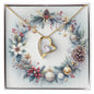 Christmas Background 075 - 18k Yellow Gold Finish Forever Love Necklace