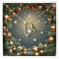 Christmas Background 109 - 18k Yellow Gold Finish Forever Love Necklace