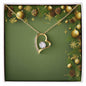 Christmas Background 061 - 18k Yellow Gold Finish Forever Love Necklace