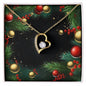Christmas Background 125 - 18k Yellow Gold Finish Forever Love Necklace
