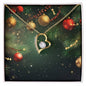 Christmas Background 120 - 18k Yellow Gold Finish Forever Love Necklace