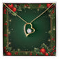Christmas Background 067 - 18k Yellow Gold Finish Forever Love Necklace