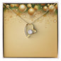 Christmas Background 050 - 18k Yellow Gold Finish Forever Love Necklace