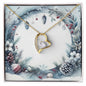 Christmas Background 090 - 18k Yellow Gold Finish Forever Love Necklace