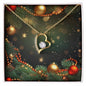 Christmas Background 119 - 18k Yellow Gold Finish Forever Love Necklace